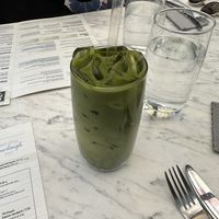 Lavender matcha latte   at True Food Kitchen  in Columbus