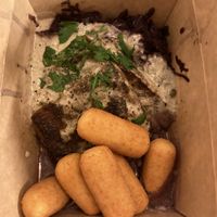 Pfeffer Rahm big Steak mit Kroketten  at Rebels in Bamberg