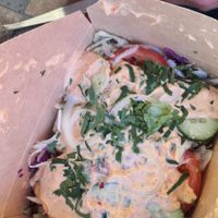 Kebap Fries, it's a lot, I can barely eat it all in one sitting at Rebels in Bamberg