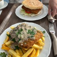 Jaeger Schnitzel   at Rebels in Bamberg