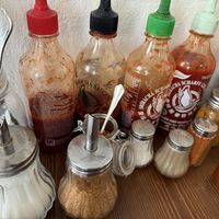 sauces  at Rebels in Bamberg