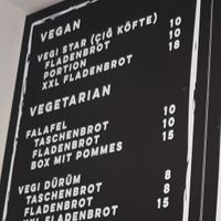Menu at XXL Kebap & Vegan in Luzern