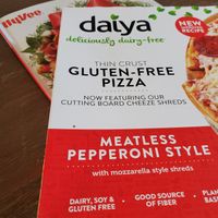 Vegan pizza at Hy-Vee in Lamoni