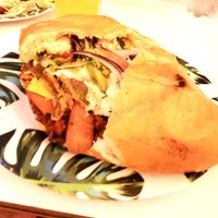 Huge torta sooo Goood!!  at Corazon Contento PDC in Playa Del Carmen