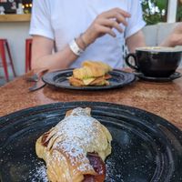 Breakfast: Sweet croissant at Corazon Contento PDC in Playa Del Carmen