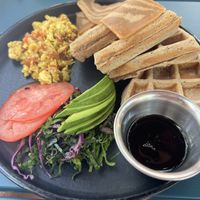 Salty waffles  at Corazon Contento PDC in Playa Del Carmen