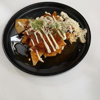 Chilaquiles rojos   at Corazon Contento PDC in Playa Del Carmen