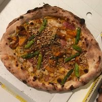 Spicy pumpkin pizza at Vegitalian - Schoutenstraat in Utrecht