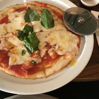 Margarita gluten free pizza. Lekker at Vegitalian - Schoutenstraat in Utrecht