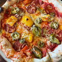 Vegan no pepperoni pizza  at Vegitalian - Schoutenstraat in Utrecht