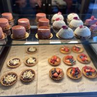 Vegan pastries in fridge  at Vegitalian - Schoutenstraat in Utrecht