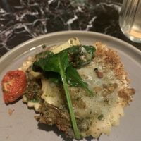 Citrus ravioli with grilled artichoke   at Vegitalian - Schoutenstraat in Utrecht