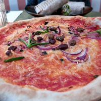 Pizza puttanesca at Vegitalian - Schoutenstraat in Utrecht