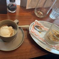 Spiked affogato and pistachio tiramisu   at Vegitalian - Schoutenstraat in Utrecht