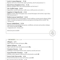 Menu Feb, 2025 at Vegitalian - Schoutenstraat in Utrecht