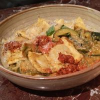 Eggplant pasta. Really tasty 🥰 at Vegitalian - Schoutenstraat in Utrecht