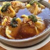 Pumpkin dumpling   at The Beach House in Jindalee
