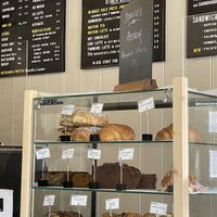 Menu and cake counter   at Wired Co in North West London
