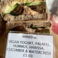 Vegan sandwiches!  at Wired Co in North West London