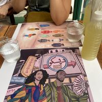Lemonade and art  at Tastes of Damascus in Athens