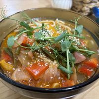 Fried Lagman  at Eco Cafe in Tashkent