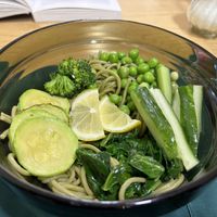 Green bowl  at Eco Cafe in Tashkent