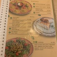 Menu  at Eco Cafe in Tashkent
