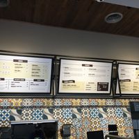 Menu at counter. at Mamoun's Falafel - Upper West Side in New York City