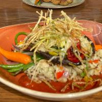 Stuffed portobello mushroom  at Milestones in Moncton