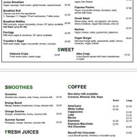 Vegan menu :) at Wanderlust Cafe & Bistro in Edinburgh