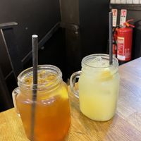 Peach iced tea & lemonade - Wanderlust, Edinburgh  at Wanderlust Cafe & Bistro in Edinburgh