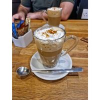 Vegan Biscoff Latte. #Veganuary at Wanderlust Cafe & Bistro in Edinburgh