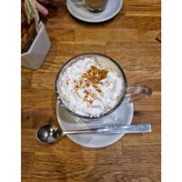 Vegan Biscoff Latte. #Veganuary at Wanderlust Cafe & Bistro in Edinburgh