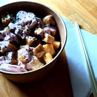 PInky Veggie Poke.  at Eat Fit in Bratislava