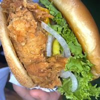 Chickn sandwich add onion  at Winter Park Biscuit Company in Orlando