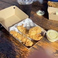 Already ate the fries and biscuit. 😊😋 at Winter Park Biscuit Company in Orlando