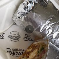 Buffalo chik sandwich   at Winter Park Biscuit Company in Orlando