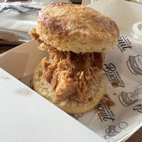 OG biscuit (crisp chick cutlet)  at Winter Park Biscuit Company in Orlando