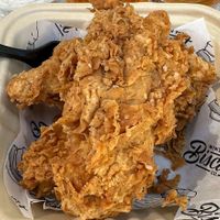 Chicken strips. Dill ranch, buffalo, spicy gator sauce  at Winter Park Biscuit Company in Orlando