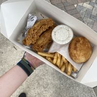 WPBC box with dill ranch  at Winter Park Biscuit Company in Orlando