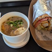 Biscuit and Gravy and Buffalo Chicken Sandwich at Winter Park Biscuit Company in Orlando