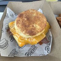 Bacon egg and cheese biscuitts  at Winter Park Biscuit Company in Orlando