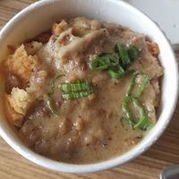 Vegan biscuits and gravy (to-go, eating at hotel) at Winter Park Biscuit Company in Orlando