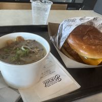 Chicken sandwich with biscuits and gravy    at Winter Park Biscuit Company in Orlando