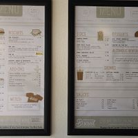 Menu at Winter Park Biscuit Company in Orlando