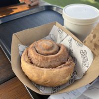 Cinnamon bun   at Winter Park Biscuit Company in Orlando