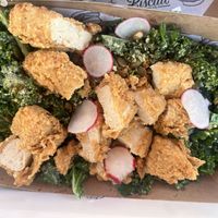 Kale salad with chicken   at Winter Park Biscuit Company in Orlando