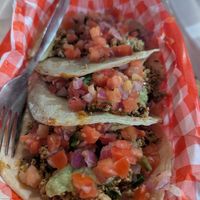 The tofu mince tacos x 3 at Antojitos in Newcastle