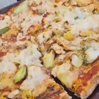 Vegan Chick'n, Avocado and Artichoke Pizza at Belmonte in Baulkham Hills