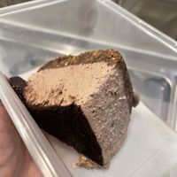 New choc banana vegan cheesecake trial by the chef   at Belmonte in Baulkham Hills